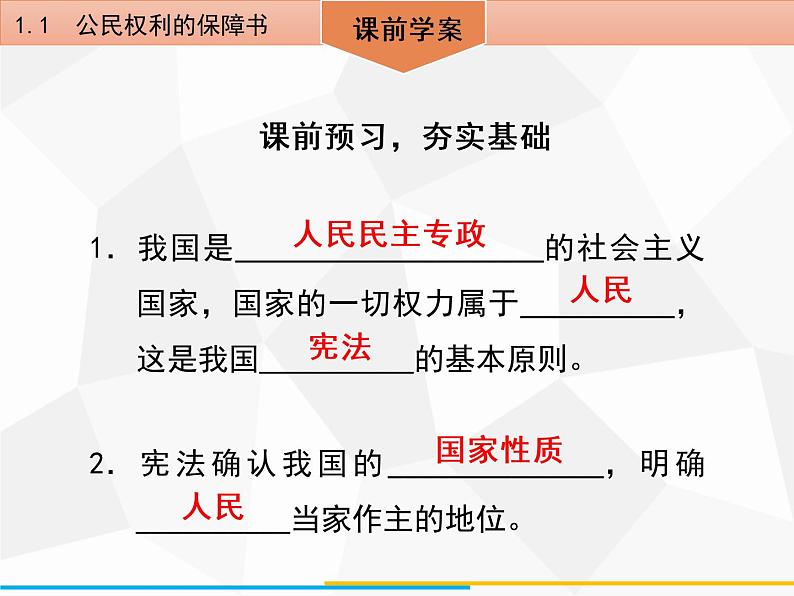 道德与法制八年级下册第一课　维护宪法权威1．1　公民权利的保障书课件04