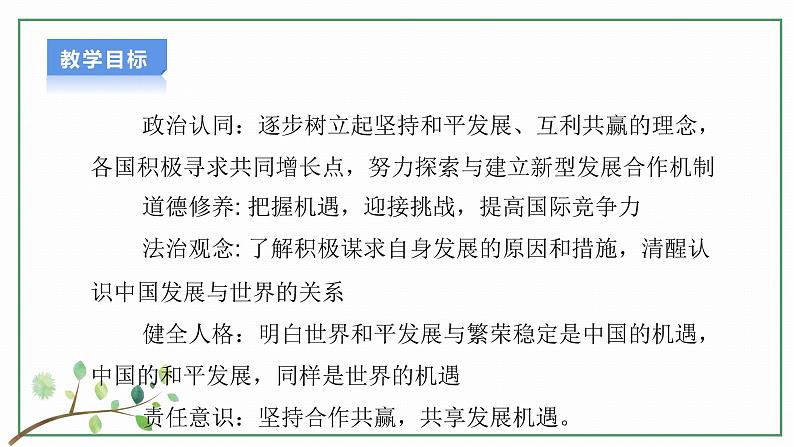 【新目标】九年级道德与法治 下册 4.2 携手促发展 课件第2页