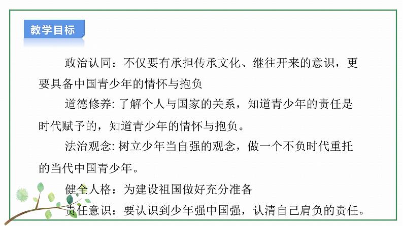 【新目标】九年级道德与法治 下册 5.2 少年当自强 课件 第2页