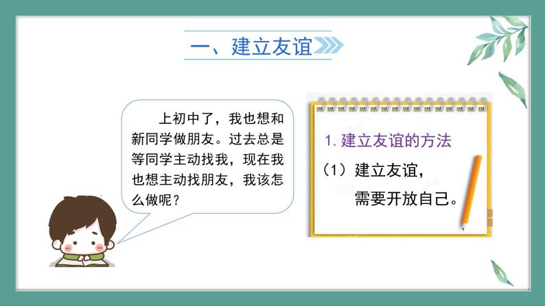 道德与法治 7年级上册 交友的智慧教学设计课件带配套教案08