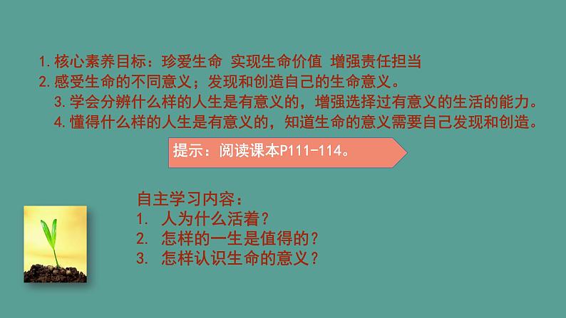 第16课时《感受生命的意义》 课件第6页