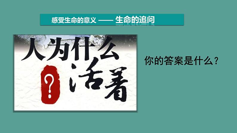 第16课时《感受生命的意义》 课件第7页