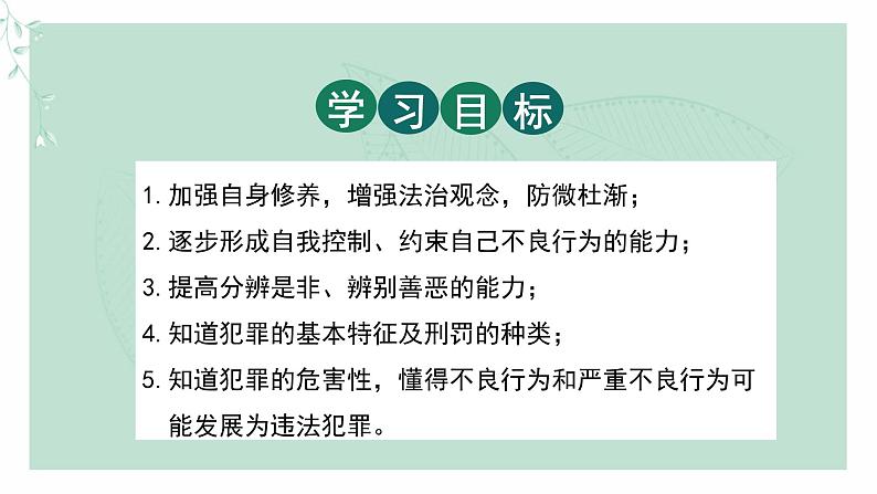 道德与法治八年级上册同步课件 《预防犯罪》教学课件第2页