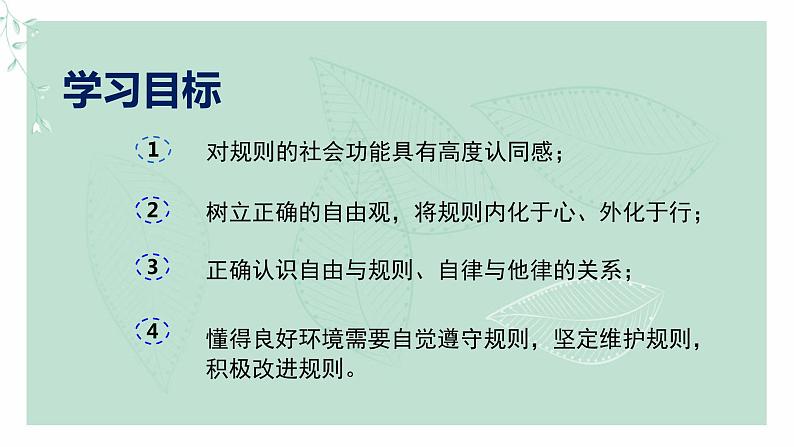 道德与法治八年级上册同步课件 遵守规则课件02