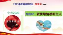 中考道德与法治一轮复习精品课件+模拟测试  专题06  做情绪情感的主人（模拟测试）