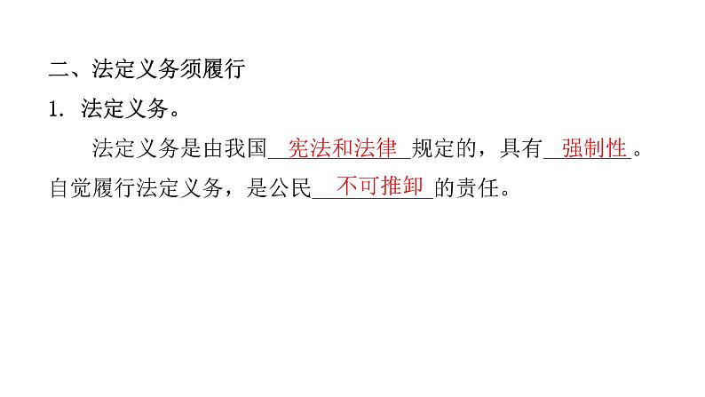 人教版八年级道德与法治下册第二课时依法履行义务教学课件第8页