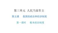 人教部编版八年级下册第三单元 人民当家作主第五课 我国基本制度根本政治制度教学ppt课件