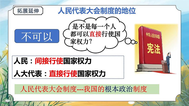 八下道法5.2根本政治制度  课件PPT+教案06