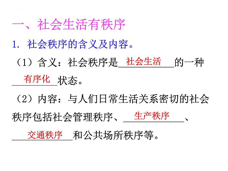 3.1维护秩序 课件  2022-2023学年部编版道德与法治八年级上册04