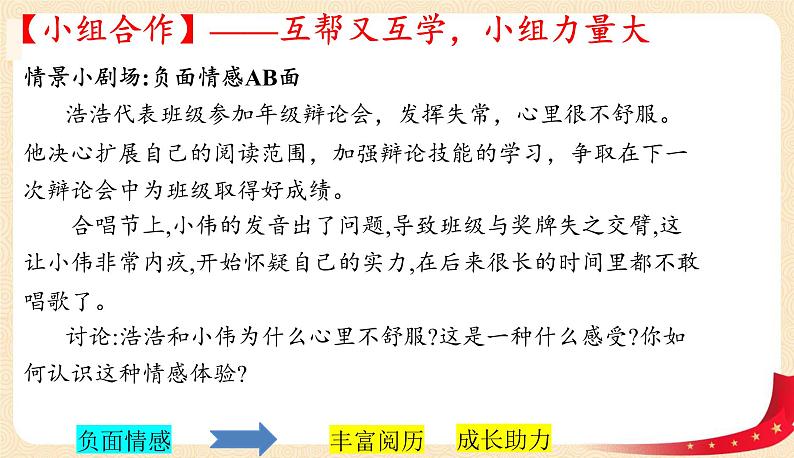 5.2在品味情感中成长(课件+教案+同步课堂作业)-2022年春七年级道德与法治下册课件+教案+作业（部编版）07