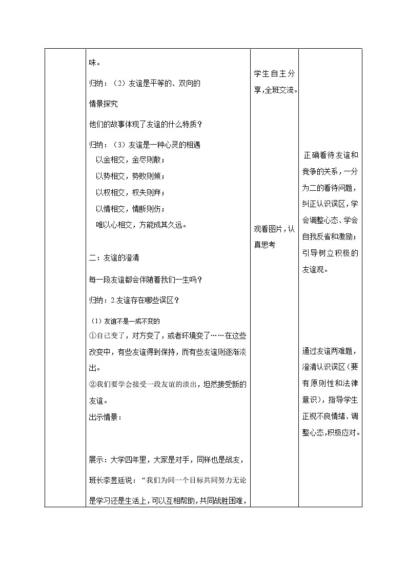 精编七年级道德与法治上册同步备课系列（部编版）4.2深深浅浅话友谊 （精编课件+教案+学案+分层练习）02