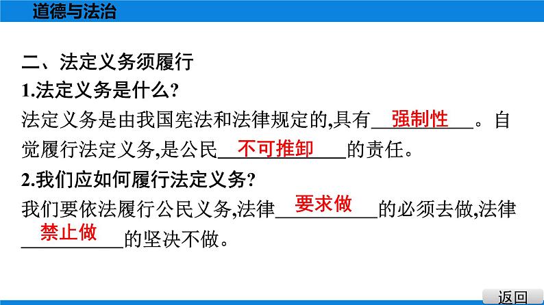 人教版道德与法治八年级下册课件4.2　依法履行义务第8页