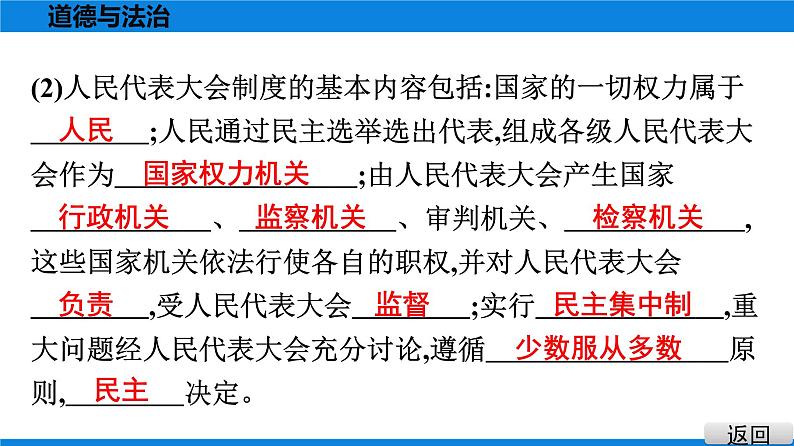 人教版道德与法治八年级下册课件5.1　根本政治制度06