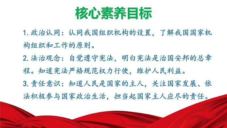 2022-2023学年部编版道德与法治八年级下册 1.2 治国安邦的总章程 课件06