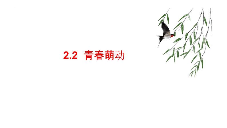 2022-2023学年部编版道德与法治七年级下册 2.2 青春萌动 课件第1页