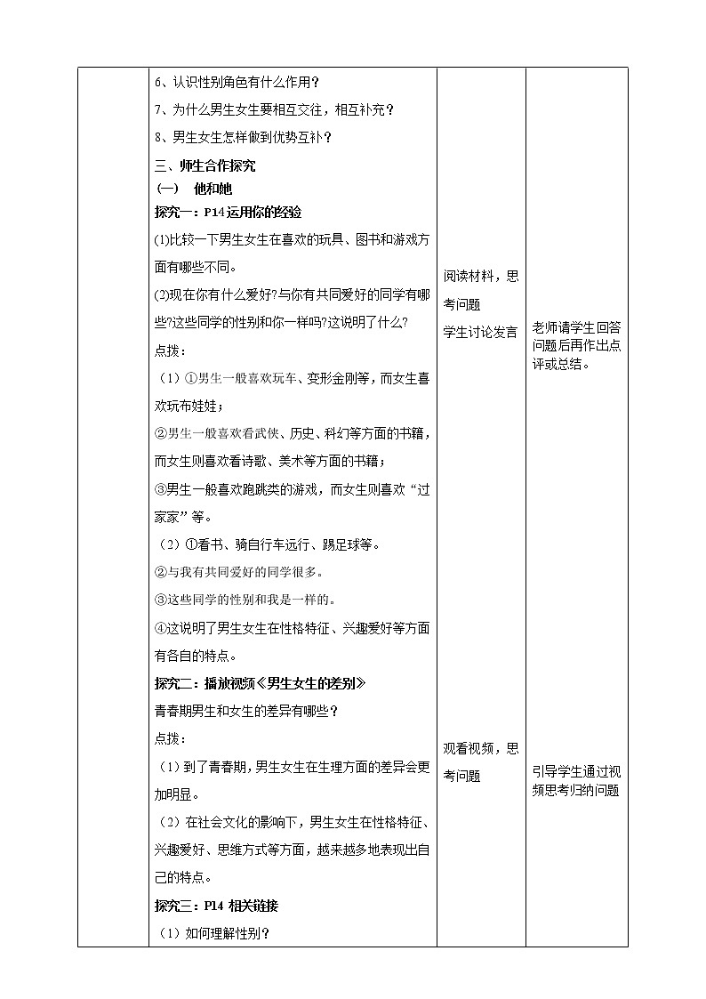 人教部编版道德与法治七年级下册 2.1《男生女生》（课件+教学设计+学案+课时训练+视频素材） (1)02