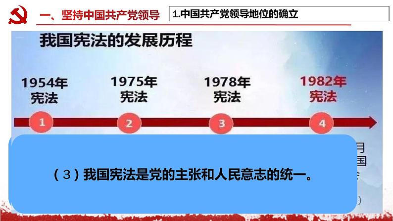 2022-2023学年部编版道德与法治八年级下册1.1 党的主张和人民意志的统一  课件08