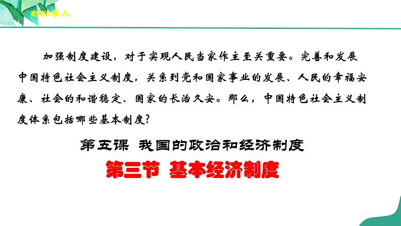 统编版道德与法制 八年级下册 5.3《基本经济制度》（课件+教学设计+学案+课时训练+视频素材）02