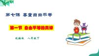 初中政治 (道德与法治)人教部编版八年级下册自由平等的真谛教学课件ppt