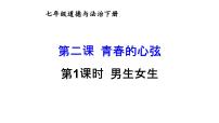 人教部编版七年级下册第一单元 青春时光第二课 青春的心弦男生女生图片ppt课件