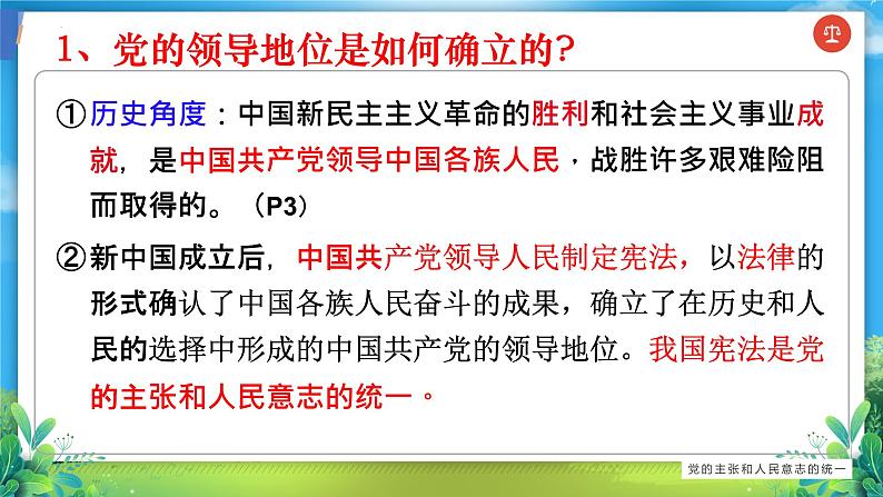 1.1 党的主张和人民意志的统一 课件06