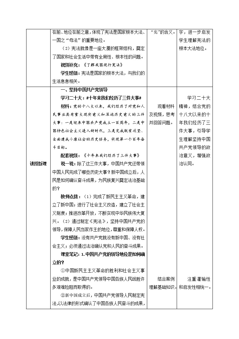 2023年部编版八年级道德与法治下册1.1 党的主张和人民意志的统一 课件（含视频）+ 教案+导学案+同步练习含解析卷02
