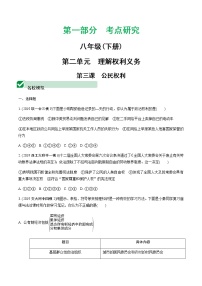 初中政治中考复习 1 第三课　公民权利