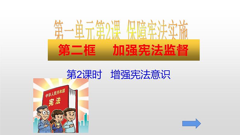 部编版八年级道德与法治下册--2.2加强宪法监督（课件1）01