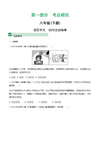 初中政治中考复习 第四单元　崇尚法治精神