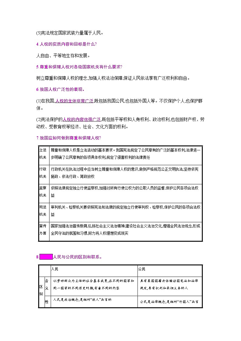 初中政治中考复习 第一单元  坚持宪法至上第3页