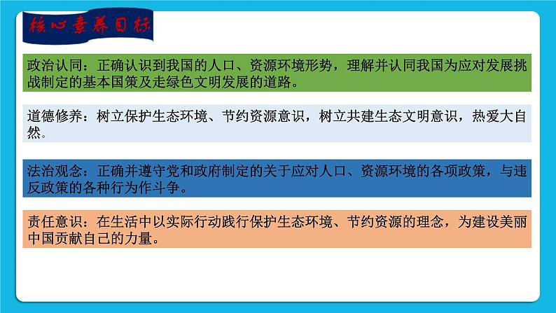 【新课标】2023年中考道法一轮复习 专题八：人口国情  绿色发展 课件+学案03