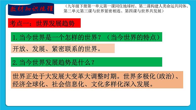 【新课标】专题九：中国智慧  中国方案 课件第4页