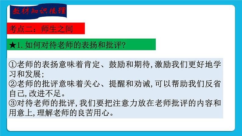 【新课标】2023年中考道法一轮复习 专题十一：尊敬师长 家庭美德 （课件+学案）07