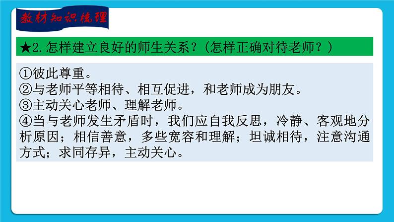 【新课标】2023年中考道法一轮复习 专题十一：尊敬师长 家庭美德 （课件+学案）08