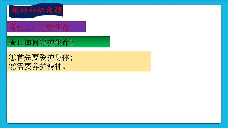 【新课标】2023年中考道法一轮复习 专题二十一：珍爱生命 活出生命的精彩（课件）第8页