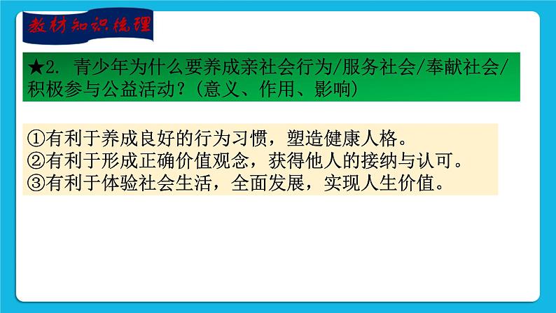 【新课标】2023年中考道法一轮复习专题二十四  奉献社会 关爱他人 课件+学案05