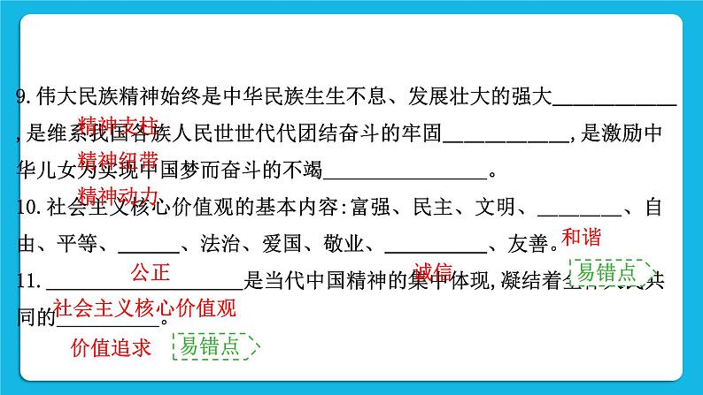 2023中考道德与法治一轮复习课本考点梳理九年级（上）第五课  守望精神家园课件第4页