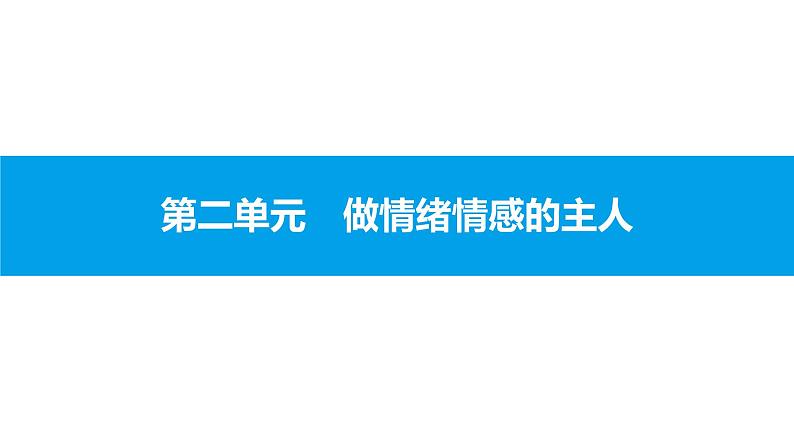 初中政治中考复习 第二单元　做情绪情感的主人课件PPT第1页