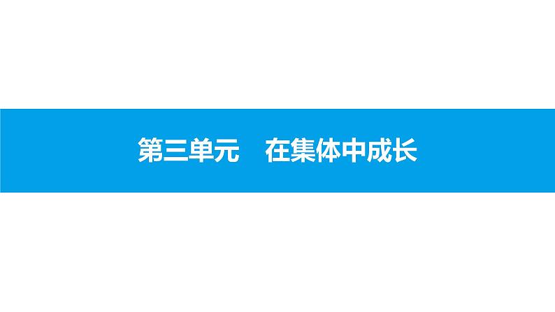 初中政治中考复习 第三单元　在集体中成长课件PPT01