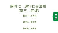 初中政治中考复习 2 课时12  遵守社会规则（第三、四课）课件PPT