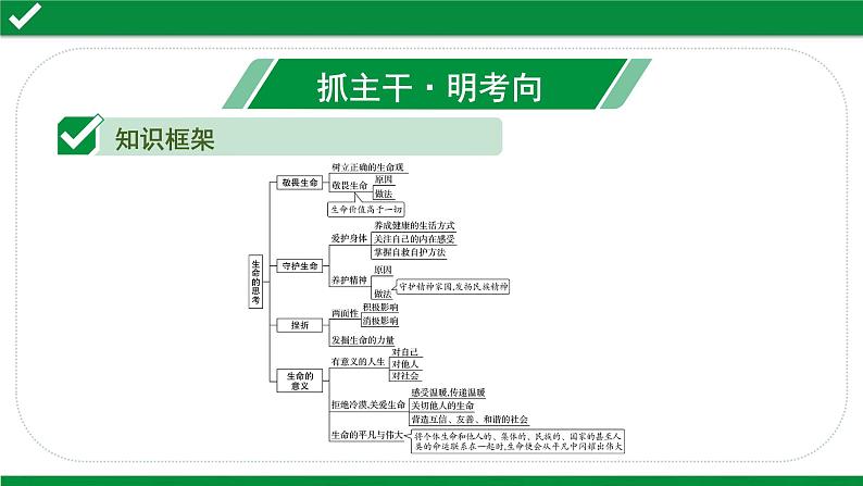 初中政治中考复习 3 课时22  生命的思考（第四单元）课件PPT02