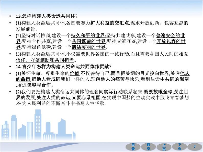 初中政治中考复习 第一部分 教材基础过关 第二十一讲 我们共同的世界 课件-2021届中考冲刺·道德与法治07