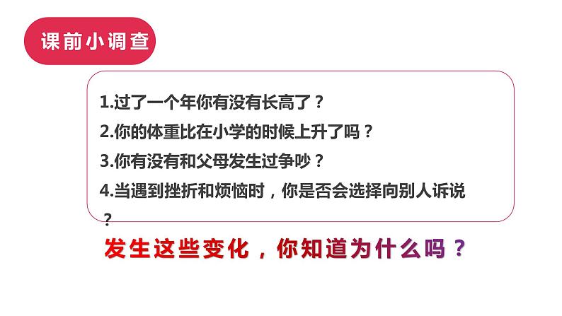 1.1 悄悄变化的我 课件-2022-2023学年部编版道德与法治七年级下册第1页