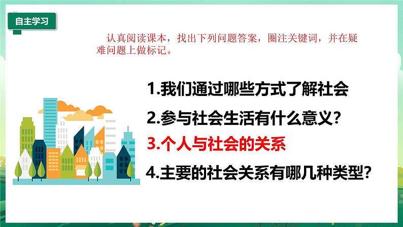 部编版8上道德与法治第一课第一框《我与社会》课件+教案05