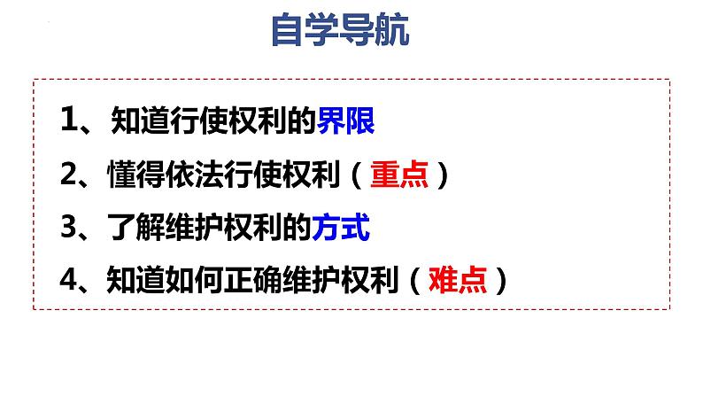 2022-2023学年部编版道德与法治八年级下册3.2 依法行使权利 课件第4页