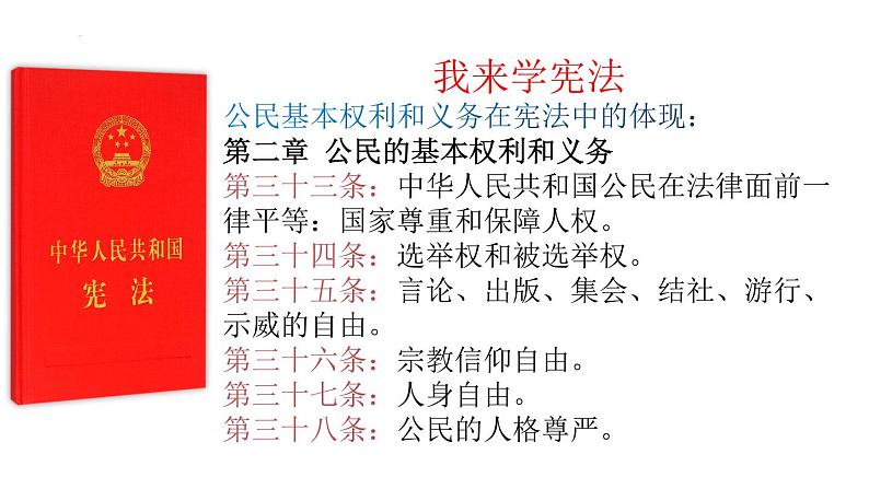 2022-2023学年部编版道德与法治八年级下册第三课 公民权利 课件02