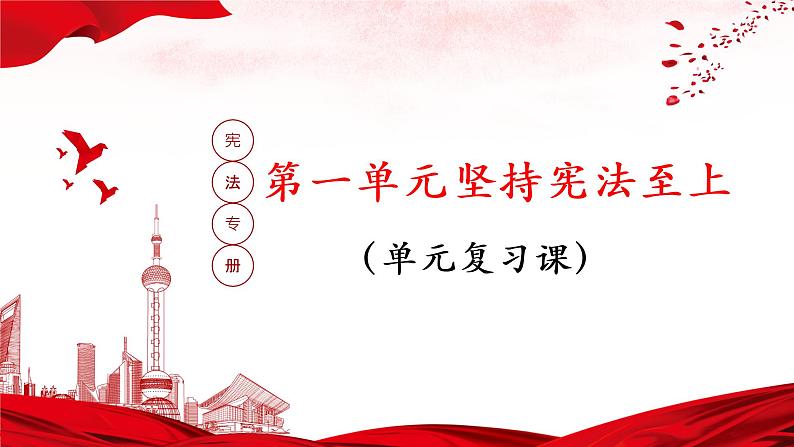 2022-2023学年部编版道德与法治八年级下册第一单元 坚持宪法至上 复习课件第1页