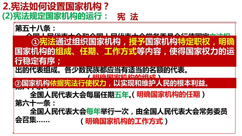 2022-2023学年部编版道德与法治八年级下册1.2 治国安邦的总章程 课件08