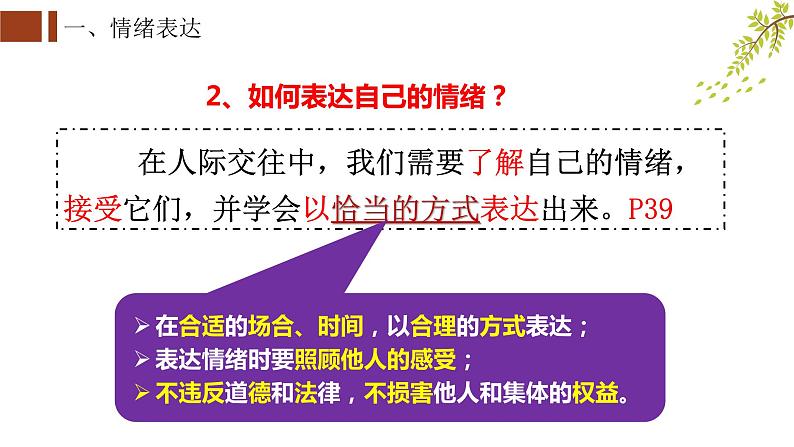 2022-2023学年部编版道德与法治七年级下册4.2 情绪的管理 课件-第3页