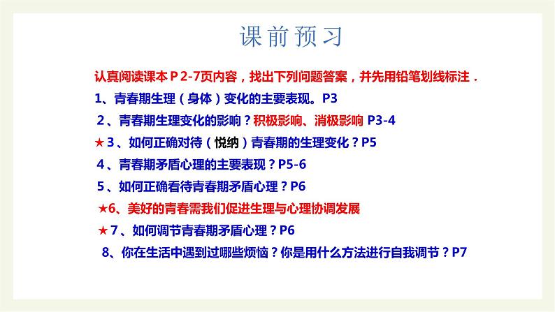 部编版道德与法治七年级下册 1.1 悄悄变化的我 课件+教案03